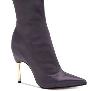 BCBG Max Azria Jolie Satin Stiletto Bootie Heels Sz. 9.5